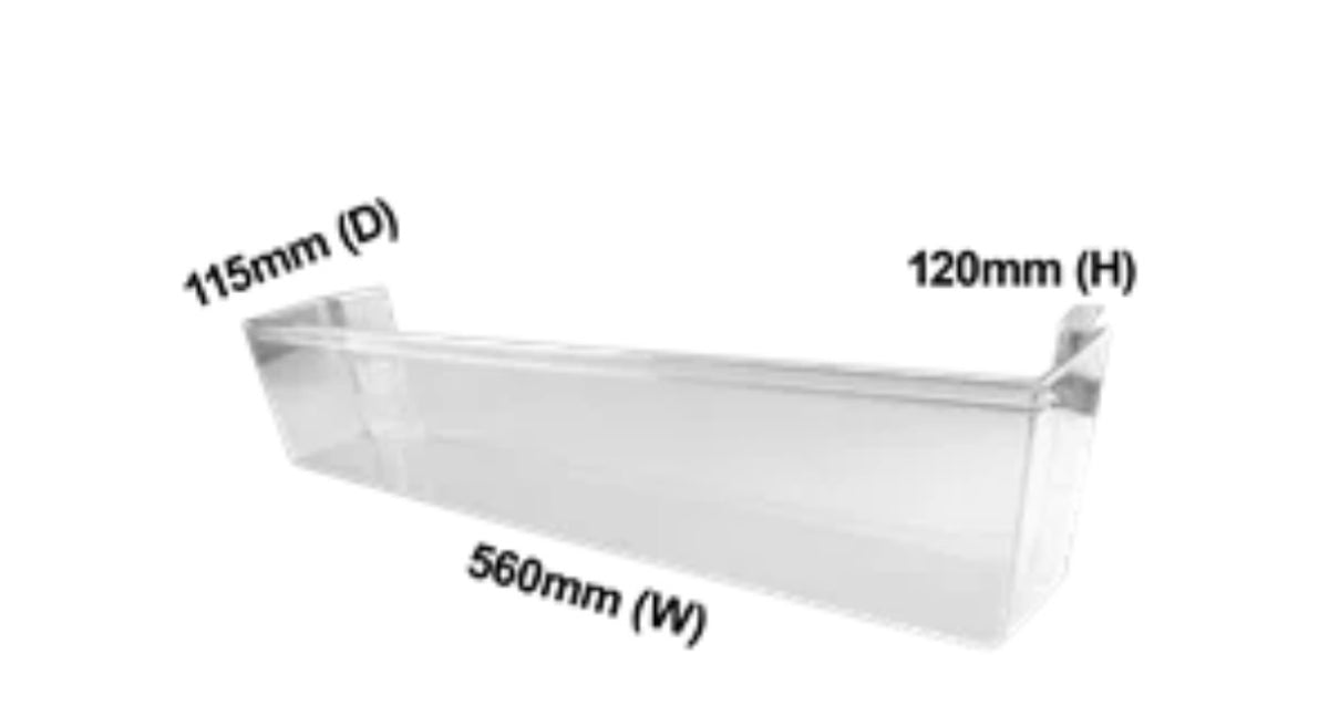 A00805402 (140008054029) WESTINGHOUSE FRIDGE DOOR BOTTLE SHELF TF70W EL-WBE4500 Fridge Door Bottle Bib/Shelf