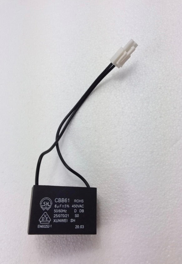 ATCAP02 6Uf capacitor for Rangehood lofra / omega / Euromaid / Viali / Baumatic CBB61 6UF 450VAC
