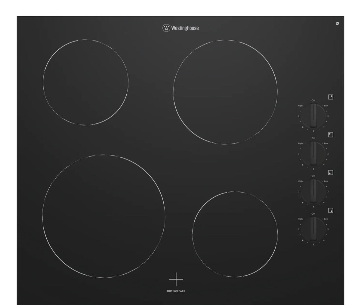 8583056140723 WESTINGHOUSE COOKTOP CERAMIC GLASS/HOB TOP ONLY-WHC642BC