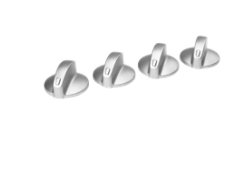 4055981726 WESTINGHOUSE OVEN/COOKTOP KNOB-SILVER(4 PACK) stainless steel