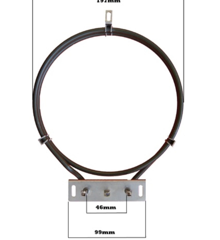 Kleenmaid/Technocook FAN FORCED OVEN ELEMENT 2150W | FE-02 / 124495 / CK006