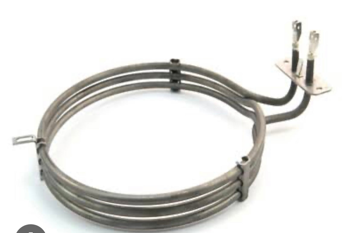 E9666 , 9666 EUROPEAN OVEN FAN FORCED ELEMENT 2500W TRIPLE RING LONG NECK