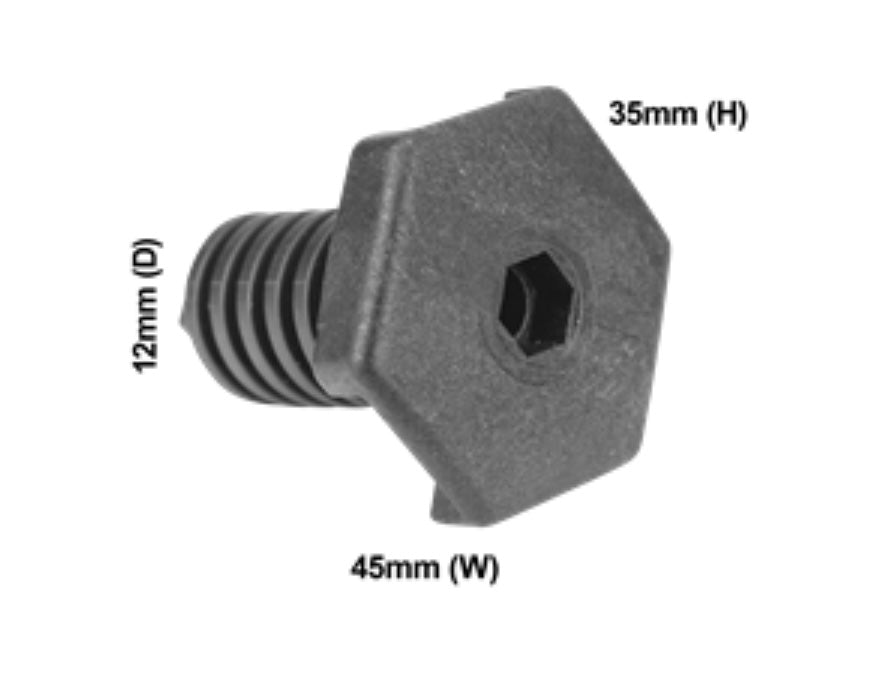 4055561247 (0523001032) CHEF/WESTINGHOUSE/ELECTROLUX STOVE REAR LEVELLING FOOT/LEG