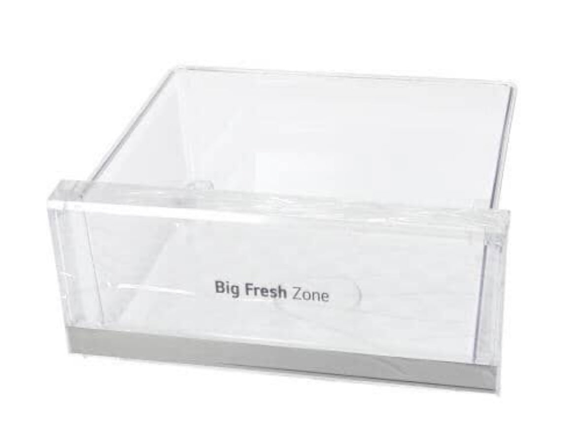 LG AJP73654629 Fridge Vegetable Crisper Drawer Tray Big Fresh Zone