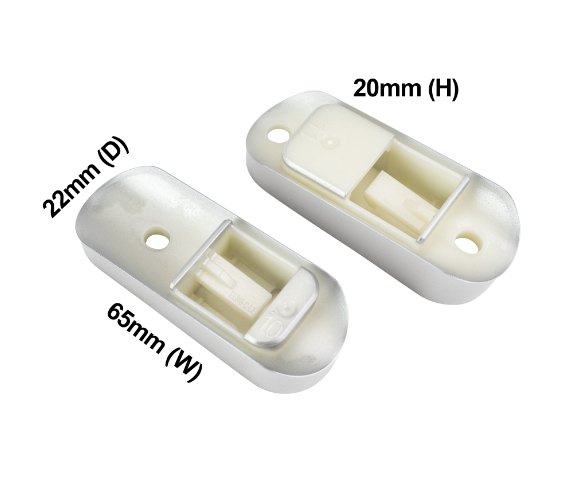 4055922175 Electrolux, Westinghouse Fridge Freezer Door Pedestal Kit Hollow Handle - A06344301PR
