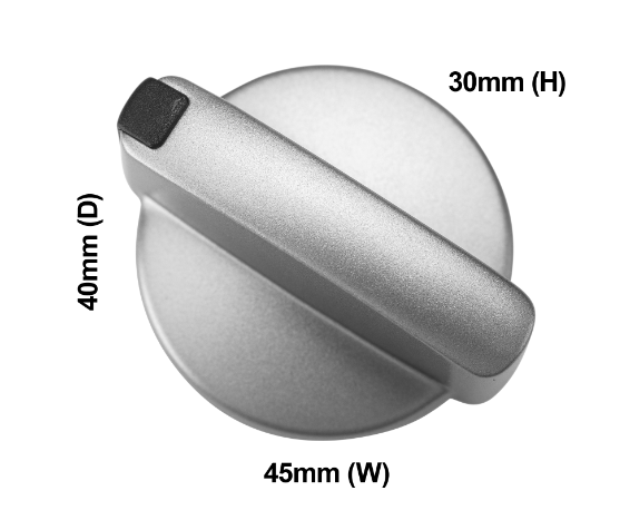 Westinghouse 305552405 Cooktop Knob-Silver-Ghr92S Ghr12S