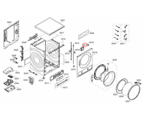 10020375(10012389) Bosch Front Load Washing Machine Magnetic Door Lock -