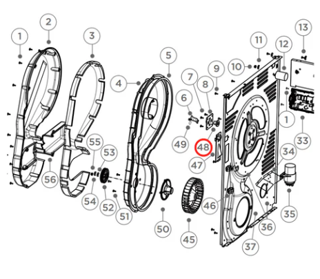 H0180200486 FISHER &amp; PAYKEL DRYER DRUM BEARING-DH9060P2