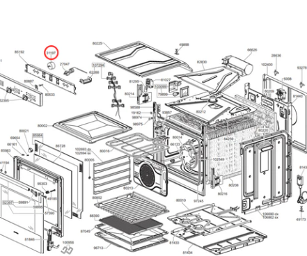 V32006019 Omega, Smeg Oven Timer 100 Mins - 818600034