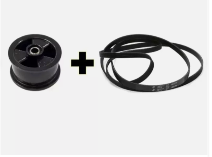 GENUINE ELECTROLUX DRYER DRUM BELT & IDLER PULLEY EDV605HQWA, 1930 belt 4055688826(0197300040)