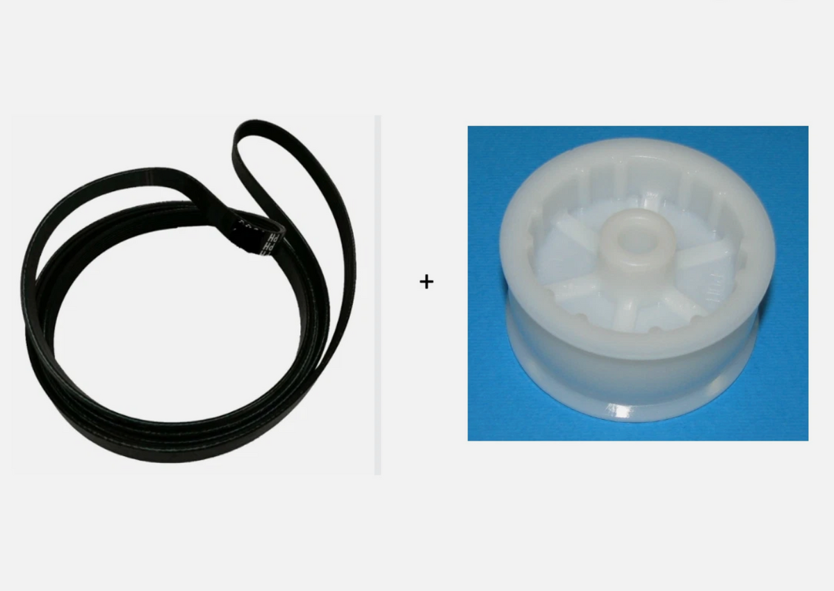 Hisense/Asko dryer belt and pulley kit - 562038 7PH 1956 265558 pulley SPK-09