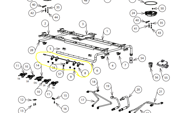 581070 Ignition harness Fisher Paykel - 578870