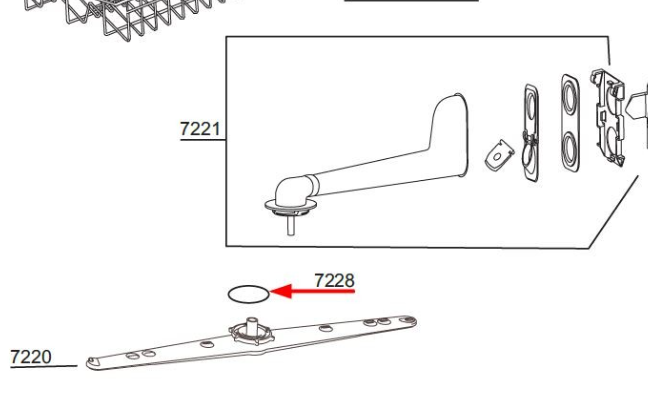 Beko 1800720800 Gasket Dishwasher Spare Part