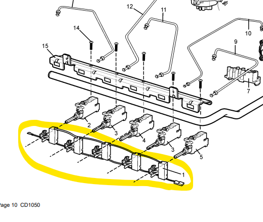 Electrolux/Westinghouse A01014015(140010140154) Switch Harness 5B Wh Vulcan - WFE914SB