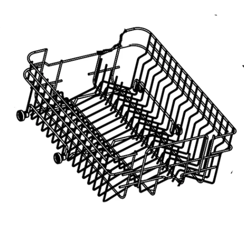 Omega 672000800152 (SP19737) Delonghi Dishwasher Upper Basket/Rack-Dw300Xa