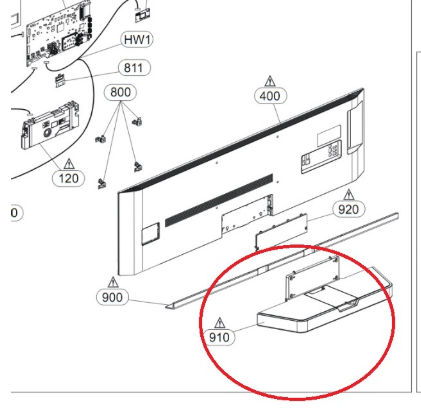 LG ABA76969068 Television Stand Base