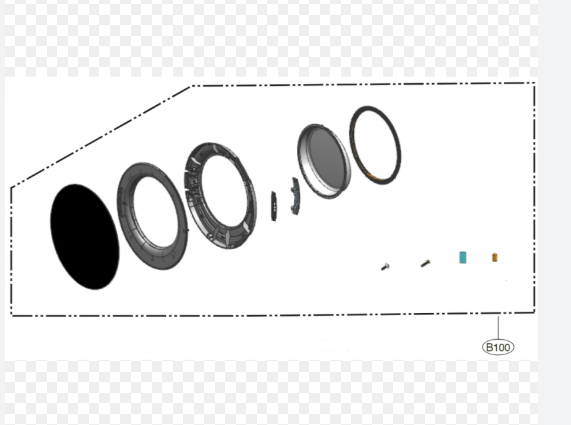 LG ADC76086430 Heat Pump Dryer Door