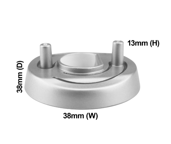 Chef 0200001287 (85802000012879) Cooker Gas Knob Skirt Silver