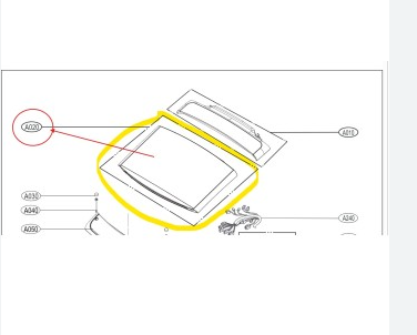 LG AFG73269730 Washing Machine Lid