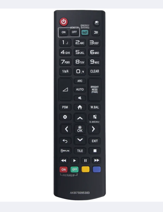 LG AKB75095363 Monitor Remote Control