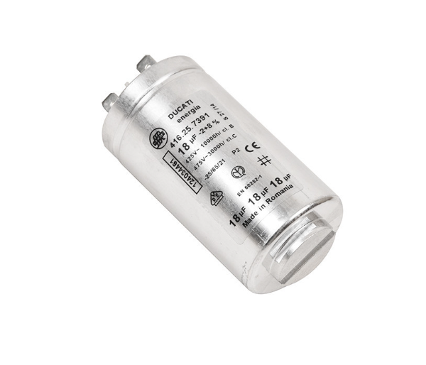 Electrolux 1240344612 (8581240344615) Capacitor 18Uf 425V 2 Pin Washer