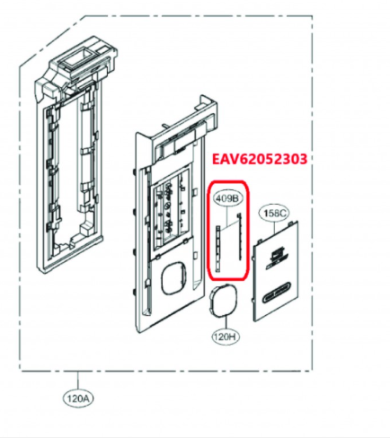 LG EAV62052303 Fridge LED Light