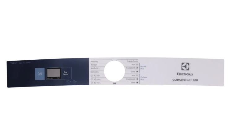 Electrolux A13715038 Trim Insert Reverse panel sticker Edv705H3Wb 140137150383