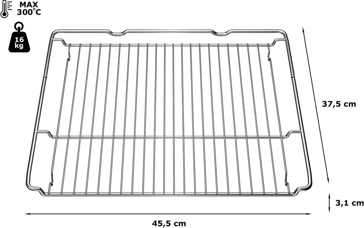 00577170 BOSCH OVEN WIRE SHELF for grill and main oven 455x375x30mm HBA172BS0A/78