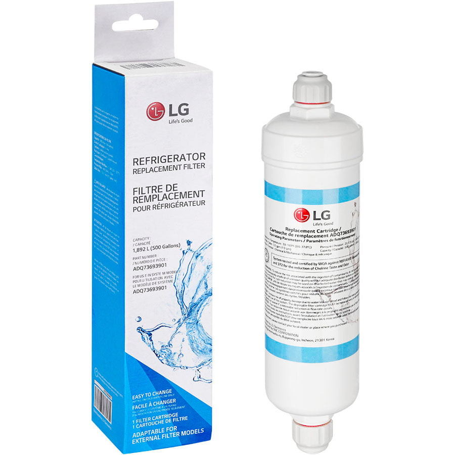 LG ADQ73693901 Fridge External Water Filter Push On